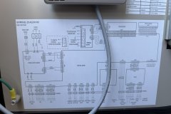 Schemat elektryczny na obudowie jednostki centrali
