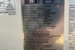 Tabliczka znamionowa jednostki centrali wentylacyjnej